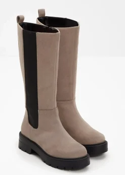 bonprix Stiefel|Stiefel taupe