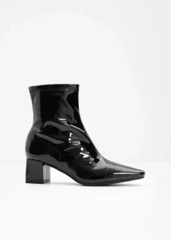 bonprix Stiefeletten|Schuhe & Accessoires In Spezialgrößen·Elastischer Schaft|Stiefeletten schwarz