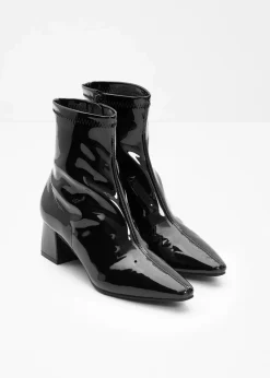 bonprix Stiefeletten|Schuhe & Accessoires In Spezialgrößen·Elastischer Schaft|Stiefeletten schwarz