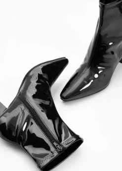 bonprix Stiefeletten|Schuhe & Accessoires In Spezialgrößen·Elastischer Schaft|Stiefeletten schwarz