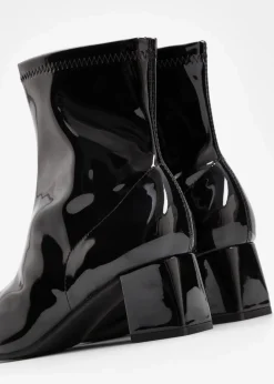 bonprix Stiefeletten|Schuhe & Accessoires In Spezialgrößen·Elastischer Schaft|Stiefeletten schwarz