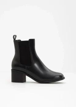 bonprix Stiefeletten|Schuhe & Accessoires In Spezialgrößen·Elastischer Schaft|Stiefeletten schwarz