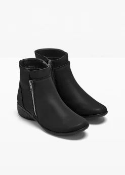bonprix Gefütterte Winterschuhe|Stiefeletten|Stiefeletten schwarz