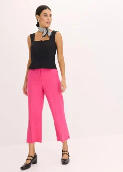 bonprix Hosen|3/4-Stifthose mit Schlitz pinklady