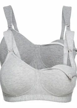 Still BH ohne Bügel mit Bio-Baumwolle (2er Pack)|bonprix