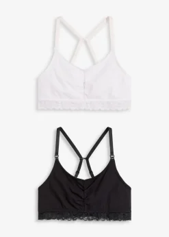 Still-BH ohne Bügel mit Bio-Baumwolle (2er Pack)|bonprix Discount