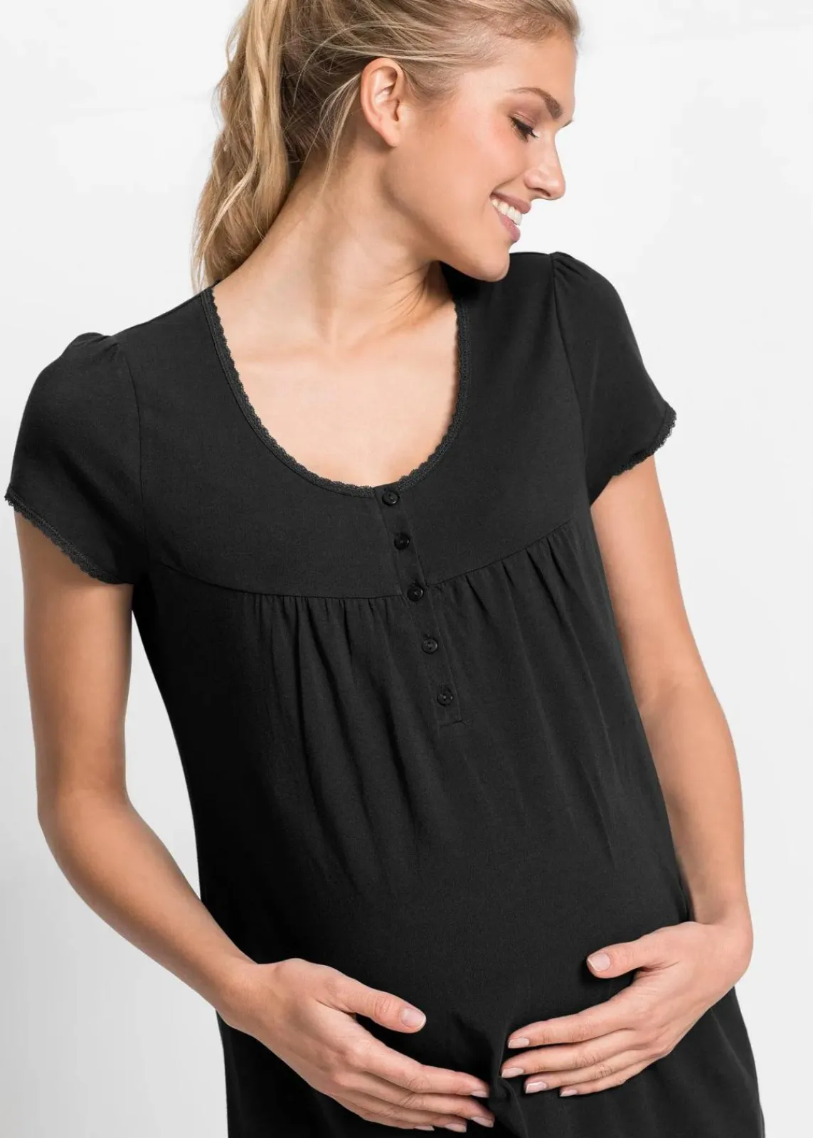 Still-Nachthemd mit Bio-Baumwolle|bonprix New