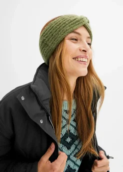 bonprix Mützen, Caps & Hüte|Stirnband lodengrün meliert