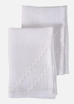 Stoffservietten mit dekorativer Biese (2er Pack)|bonprix Outlet