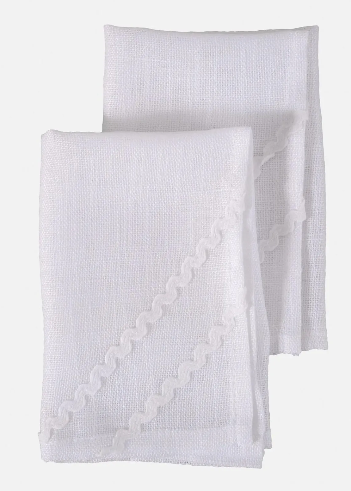 Stoffservietten mit dekorativer Biese (2er Pack)|bonprix Outlet