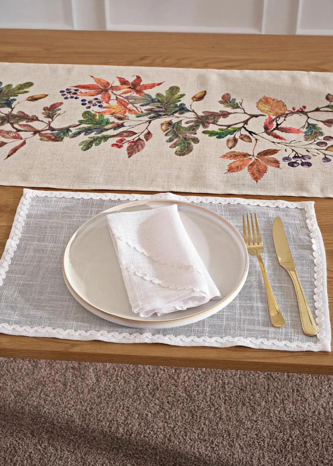 Stoffservietten mit dekorativer Biese (2er Pack)|bonprix Outlet