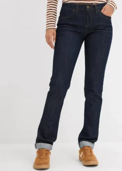 Straight Jeans Mid Waist, Stretch|bonprix New
