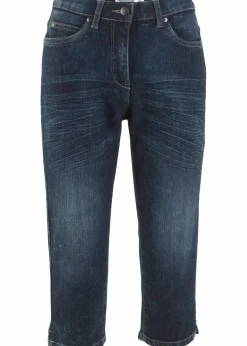 bonprix Bekleidung·Shirts & Tops|Jeans|Straight Jeans, Mid Waist, Stretch nachtblau denim