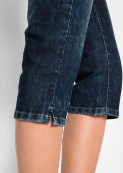 bonprix Bekleidung·Shirts & Tops|Jeans|Straight Jeans, Mid Waist, Stretch nachtblau denim