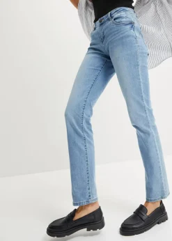 Straight Jeans Mid Waist, Stretch|bonprix