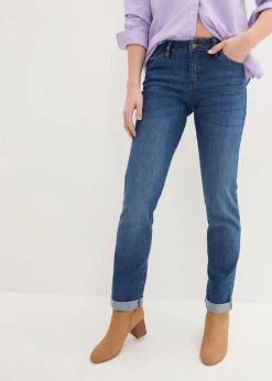 Straight Jeans Mid Waist, Stretch|bonprix Online