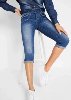 Straight Jeans Mid Waist, cropped|bonprix