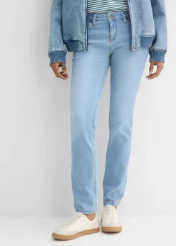 Straight Jeans Mid Waist, Stretch|bonprix Outlet