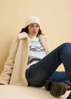 bonprix Jeans|Kurzgrößen|Straight Jeans Mid Waist, Stretch dunkelblau used