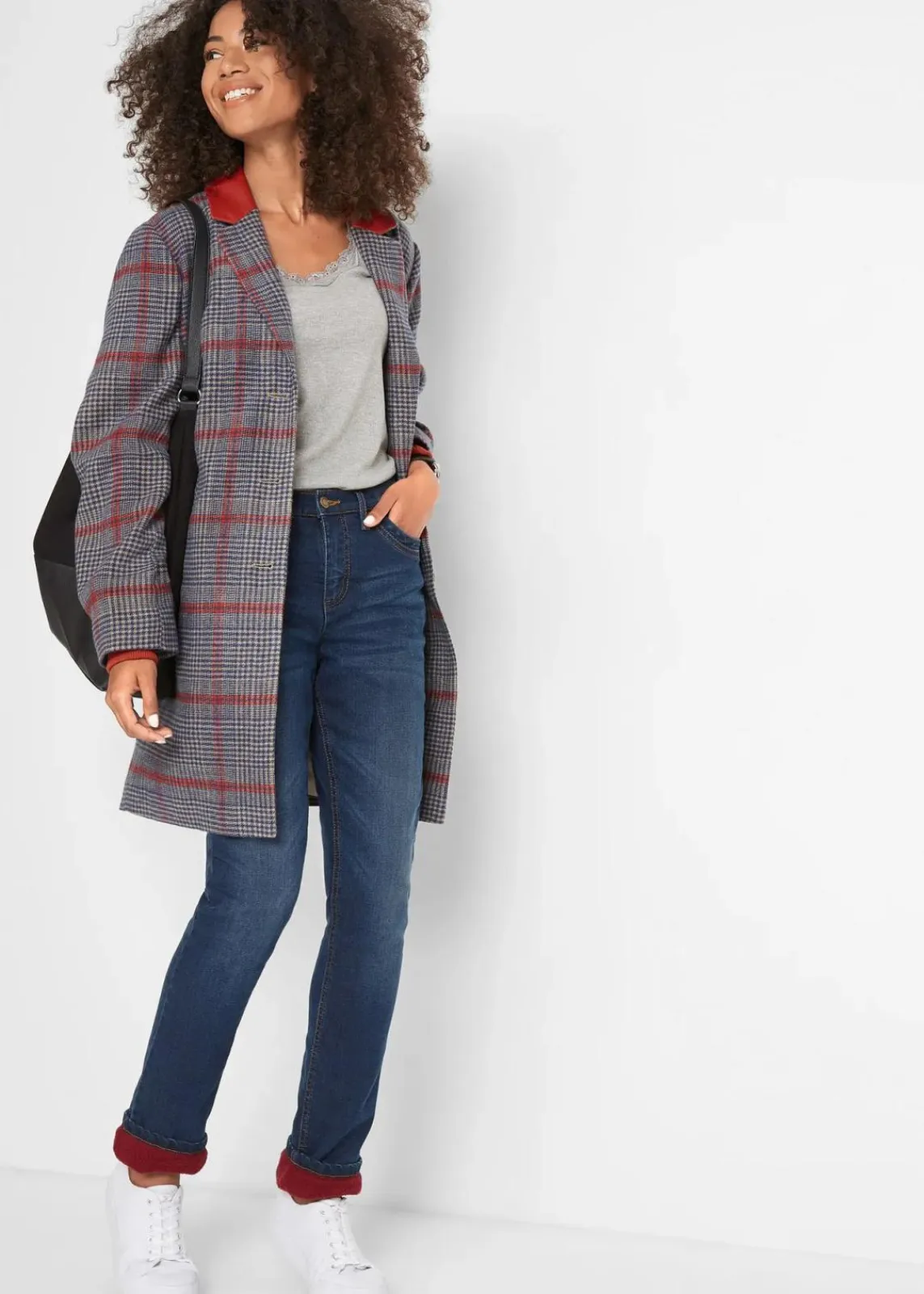 Straight-Jeans High Waist, Thermo|bonprix Sale