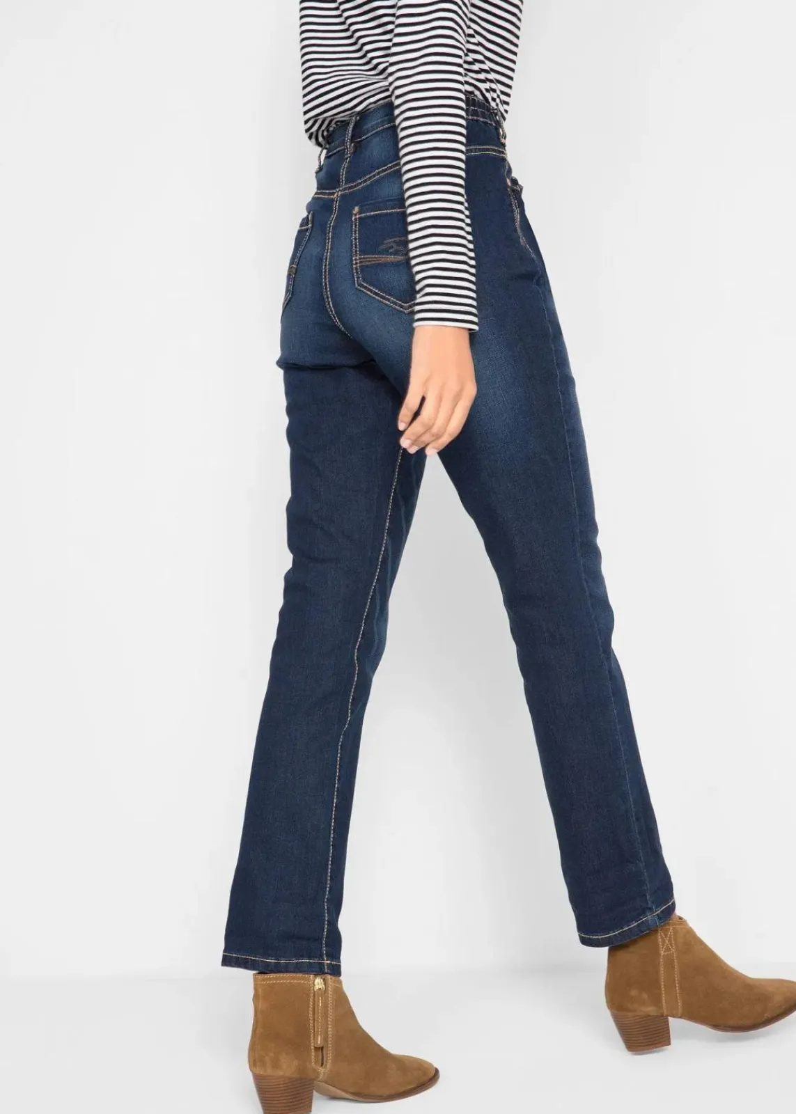 Straight-Jeans High Waist, Stretch|bonprix Outlet