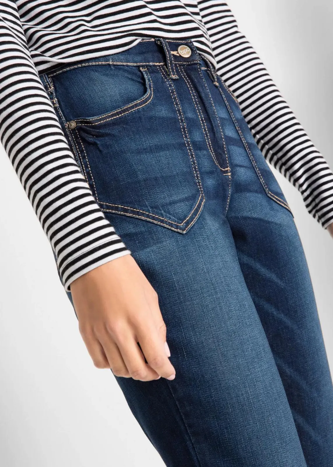 Straight-Jeans High Waist, Stretch|bonprix Outlet