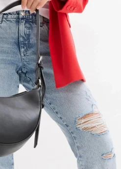 Straight-Jeans Mid Waist Bequembund Low Stretch, cropped|bonprix