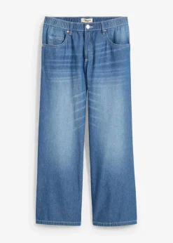Straight-Jeans Mid Waist, Bequembund Low Stretch cropped|bonprix Clearance