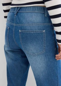 Straight-Jeans Mid Waist, Bequembund Low Stretch cropped|bonprix Clearance