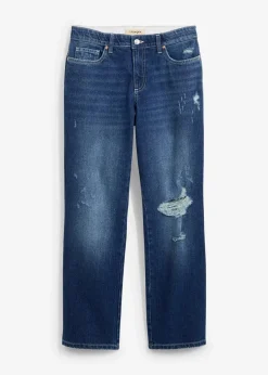 Straight-Jeans Mid Waist Bequembund Low Stretch, cropped|bonprix Hot
