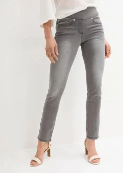 Straight-Jeans Mid Waist, Super Stretch mit Bequembund|bonprix Clearance