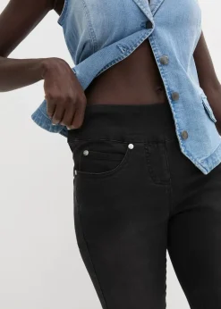 Straight-Jeans Mid Waist, Super Stretch mit Bequembund|bonprix New