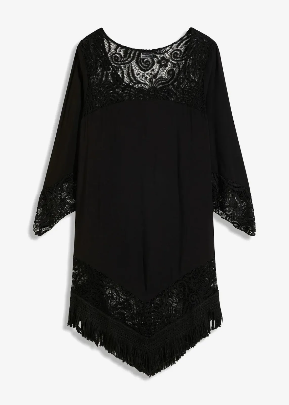 Strand Tunika mit Spitze aus Viskose|bonprix Discount