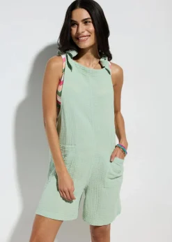 Strandjumpsuit aus luftigem Musselin|bonprix Best