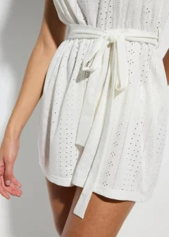 bonprix Strandmode|Bademode·Strandmode|Strandoverall aus Crochet weiß