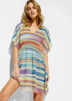bonprix Strandmode|Bademode·Strandmode|Strandtunika aus leichtem Chiffon bunt gestreift