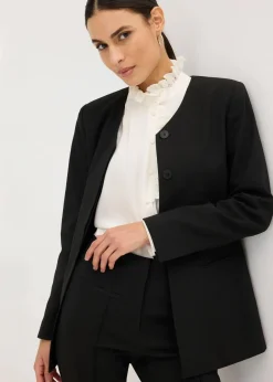 bonprix Bekleidung·Basics|Blazer|Stretch Blazer aus Bengalin schwarz