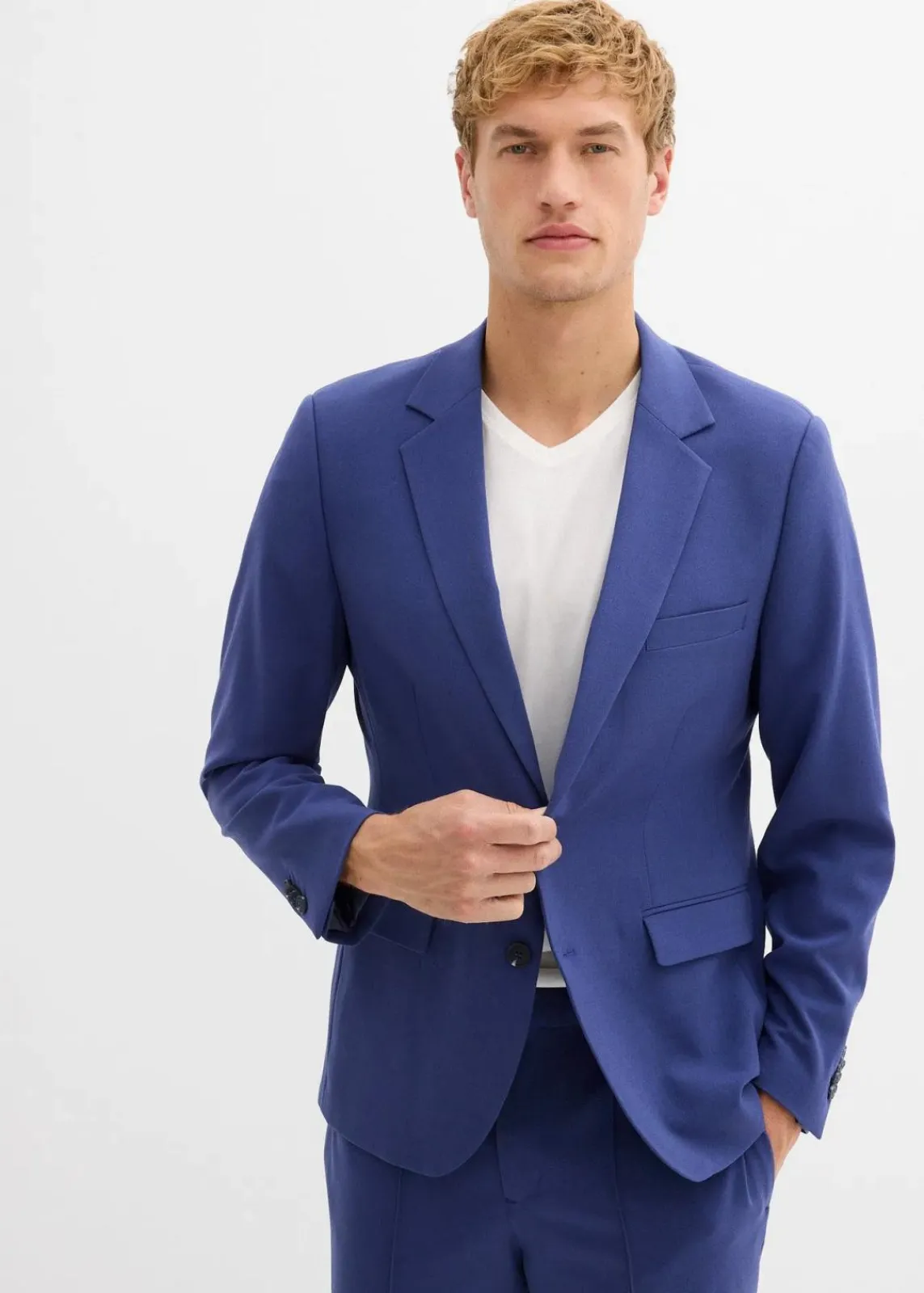 bonprix Große Größen|Anzüge & Sakkos|Stretch-Anzugsakko, Regular Fit mitternachtsblau