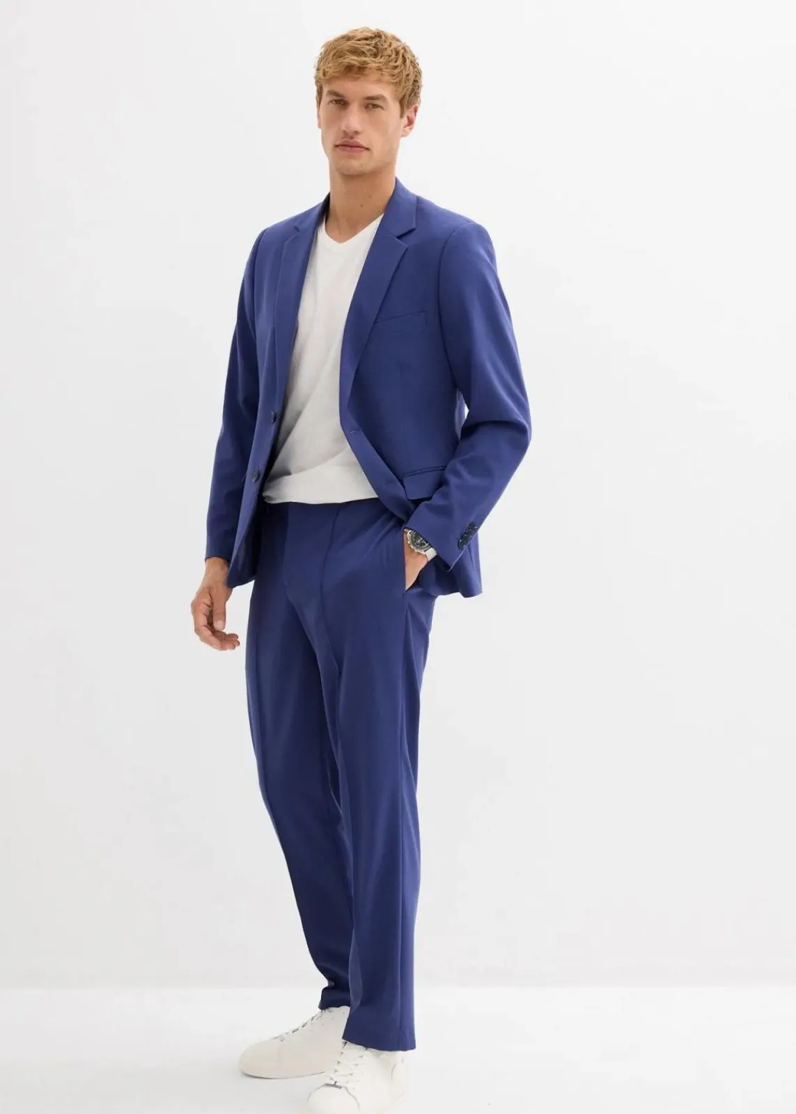 bonprix Große Größen|Anzüge & Sakkos|Stretch-Anzugsakko, Regular Fit mitternachtsblau