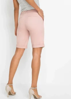 bonprix Hosen|Shorts|Stretch-Bermuda altrosa