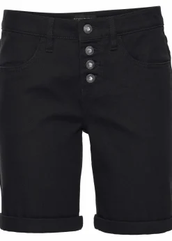 bonprix Bekleidung·Outdoorbekleidung|Bekleidung·Kleider|Stretch-Bermuda schwarz