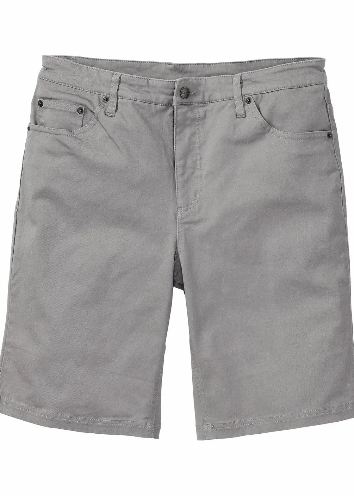 bonprix Hosen|Basics|Stretch-Bermuda, Classic Fit grau