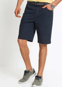 bonprix Hosen|Basics|Stretch-Bermuda, Classic Fit dunkelblau