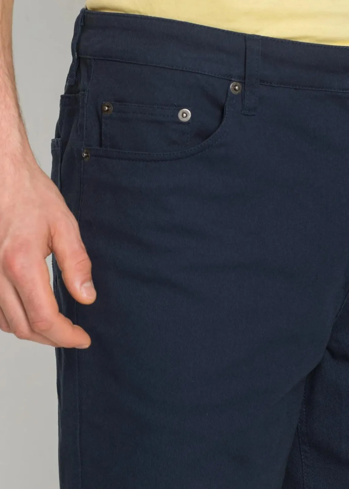 bonprix Hosen|Basics|Stretch-Bermuda, Classic Fit dunkelblau