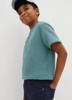 bonprix Jungen 9-16 Jahre·Shorts|Jungen 9-16 Jahre·Jeans|Stretch-Bermuda mit verstellbarem Bund, Regular Fit dunkelblau