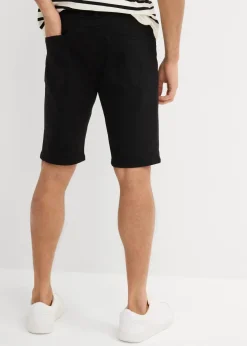 bonprix Große Größen|Shorts|Stretch-Bermuda, Regular Fit (2er Pack) schwarz+grau