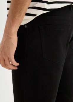 bonprix Große Größen|Shorts|Stretch-Bermuda, Regular Fit (2er Pack) schwarz+grau