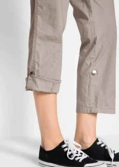 bonprix Bekleidung·Kleider|Hosen|Stretch-Cargo-Hose, 3/4-Länge naturstein