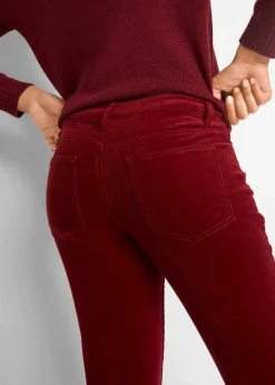 bonprix Hosen|Bekleidung·Kleider|Stretch-Cordhose, Bootcut kastanienrot