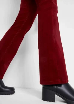bonprix Hosen|Bekleidung·Kleider|Stretch-Cordhose, Bootcut kastanienrot